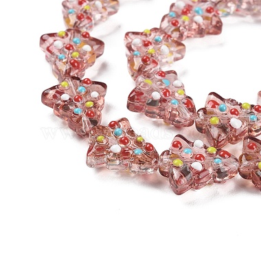 Handmade Bumpy Glass Beads Strands(LAMP-F032-08C)-3