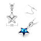 SHEGRACE 925 Sterling Silver Crystal Pendant Necklace(JN723A)-2