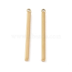 Ion Plating(IP) 304 Stainless Steel Pendants, Cuboid/Bar Charm, Real 18K Gold Plated, 32.5x2.5x2mm, Hole: 1.4mm(STAS-G336-03D-G)