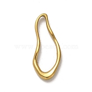 304 Stainless Steel Linking Rings, Twisted Teardrop, Golden, 31x12.5x2.8mm, Inner Diameter: 25x8.5mm(STAS-Q316-04B-G)