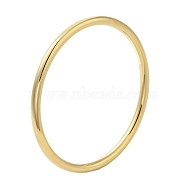Ion Plating(IP) 304 Stainless Steel Simple Roung Ring Bangles for Women, Real 18K Gold Plated, Inner Diameter: 2-3/8 inch(6cm), 4mm(BJEW-F461-01F-G)