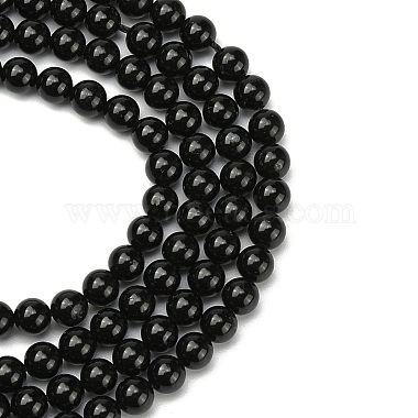 Grade a tourmaline naturelle brins de perles rondes(G-L417-10-6mm)-4