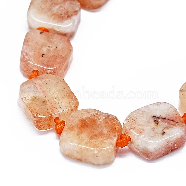 Natural Sunstone Beads Strands(G-F725-26)-3