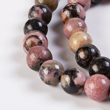Natural Rhodonite Beads Strands(G-K254-04-8mm)-3