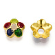 5 alliage -petal bouchons &eacute;mail de perles(X1-ENAM-TAC0023-02)-1