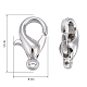 Zinc Alloy Lobster Claw Clasps(E103)-3