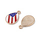 American Flag Style Alloy Enamel Pendants(ENAM-K067-31)-4