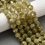 Natural Lepidolite Beads Strands, Round, Olive, 10mm, Hole: 1mm, about 39~40pcs/strand, 15.16~15.35''(38.5~39cm)(G-F799-B02-10mm)
