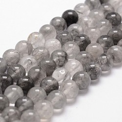 Natural Cloudy Quartz Beads Strands, Round, 6mm, Hole: 1mm, about 68pcs/strand, 15 inch(X-G-D840-69-6mm)