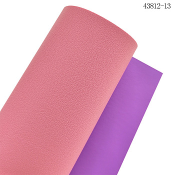 Two Tone PU Faux Leather Fabric, for DIY Crafts, Rectangle, Purple, 1350x300x1.7mm