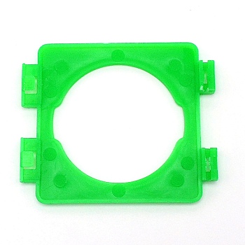 Square Plastic Hamster Tunnel Cage External Pipe Interface Fitting, for Hamster Toy Supplies, Lime, 77.5x92x8.5mm