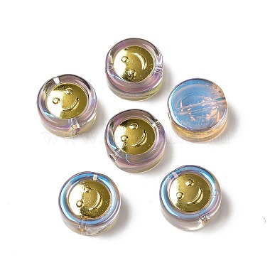 Transparent Spray Painted Glass Beads(GLAA-I050-15)-2