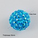AB Цвет дискотека проложить мяч смолы горный хрусталь шарики для коренастый поделок ювелирное(X-RESI-S256-12mm-SAB17)-2