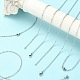 10Pcs 304 Stainless Steel Cable Chain Necklaces Set for Men Women(STAS-YW0002-01P)-6
