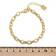 Brass Cable Chain Bracelets(BJEW-H537-13G)-5