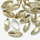 Pointed Back Glass Rhinestone Cabochons(RGLA-T083-7x15mm-04)-1