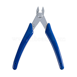 Stainless Steel Jewelry Pliers, Flush Cutter, Shear, Blue, 12.7x10.4x1.3cm(PT-T003-02)