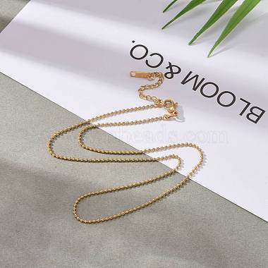 304 Stainless Steel Ball Chain Necklaces(NJEW-JN03488-01)-5