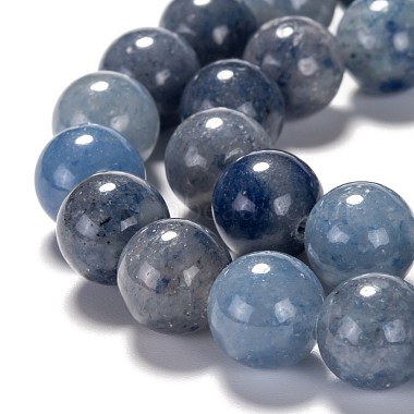 Natural Blue Aventurine Beads Strands(G-F380-8mm)-2