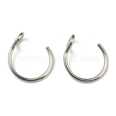 304 Stainless Steel Clip on Nose Ring Findings(X-STAS-P326-02P)-2