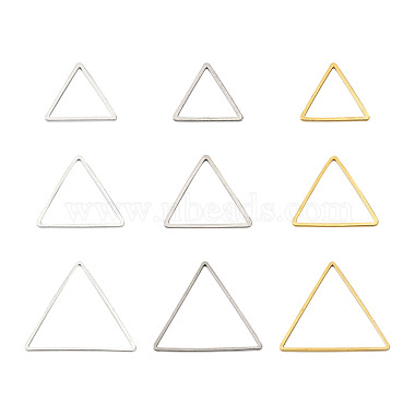 Mixed Color Triangle Brass Linking Rings