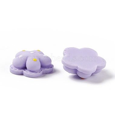Flower Opaque Resin Cabochons(RESI-G041-D03)-3