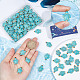 80Pcs Dyed Synthetic Turquoise Pendants(FIND-SC0003-90)-3