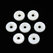 Natural Freshwater Shell Beads, Donut/Disc, Seashell Color, 10.5x3mm, Hole: 2mm(SHEL-N026-187A-01)