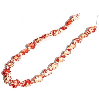 Synthetic Turquoise Beads Strands, Dyed, Turtle, Orange Red, 17x14mm, about 23pcs/strand, 15.75''(40cm)