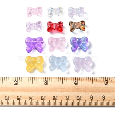 60Pcs 12 Style Transparent Spray Painted Glass Beads(GLAA-FS0001-49)-6