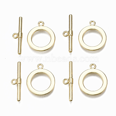 Real 16K Gold Plated Ring Alloy Toggle Clasps