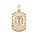 Brass Micro Pave Cubic Zirconia Pendants(CU-CBAAB9C-02G)-2