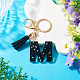 1Pc Resin Letter Keychains(KEYC-TADJ0001-09M)-4
