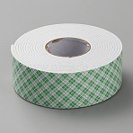 Tartan Pattern Foam Double Sided Adhesive Tape, White, 3.45x0.25cm(AJEW-WH0515-81B)
