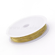 Round Copper Jewelry Wire, Light Khaki, 21 Gauge, 0.7mm, about 951.44 Feet(290m)/1000g(CWIR-S003-0.7mm-13)