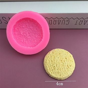 Cookies DIY Food Grade Silicone Fondant Molds, for Chocolate Candy Making, Round, 52x12mm, Inner Diameter: 40mm