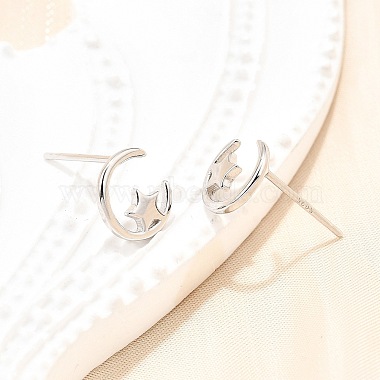 s925 boucles d'oreilles en argent sterling(EJEW-P305-01E-P)-3