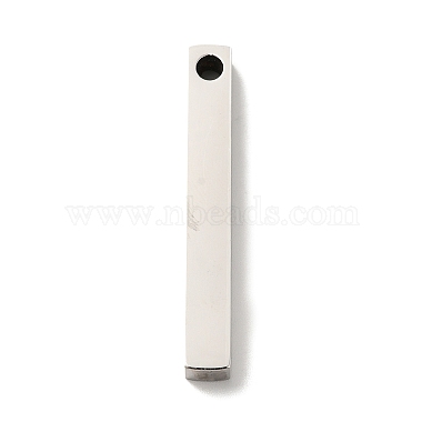 Stainless Steel Color Cuboid 304 Stainless Steel Pendants