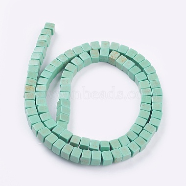 Synthetic Turquoise Beads Strands(TURQ-G108-4x4mm-03)-2