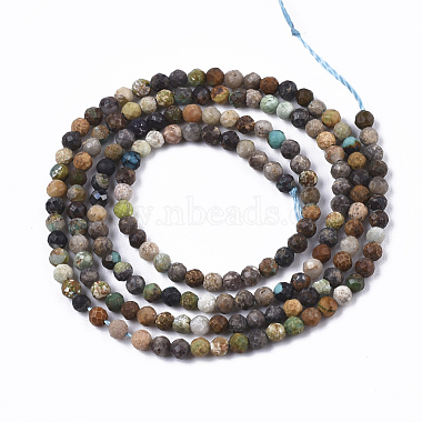 Natural Green Turquoise Beads Strands(G-N328-001C)-2