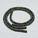 Faceted Natural Ruby in Zoisite Rondelle Beads Strands(G-K090-04)-2