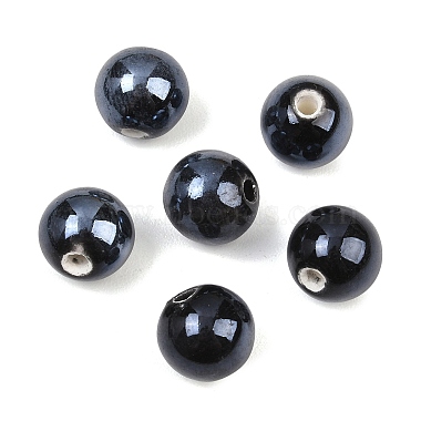 Glazed Porcelain Round Beads(PORC-S489-10mm-03)-4