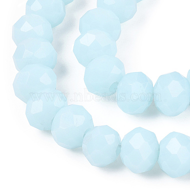 Opaque Solid Color Imitation Jade Glass Beads Strands(EGLA-A044-P1mm-D06)-3