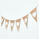 Birthday Party Linen Flag Banner(AJEW-WH0312-32)-5