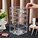 360 Degree Plastic Rotating Jewelry Organizer Display Stands(EDIS-WH0022-11A)-3