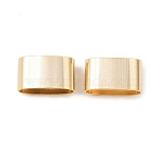 Brass Slide Charms, Cadmium Free & Lead Free, Rectangle, Real 24K Gold Plated, 10.5x6x5mm, Hole: 10x4.5mm(KK-C163-23A-G)
