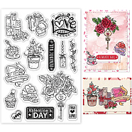 PVC Plastic Stamps, for DIY Scrapbooking, Photo Album Decorative, Cards Making, Stamp Sheets, Film Frame, Gift Box Pattern, 16x11x0.3cm(DIY-WH0167-57-0116)