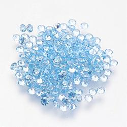 Aquamarine Cubic Zirconia Cabochons, Diamond Shape, Light Sky Blue, 6x4mm(ZIRC-G081-6mm)