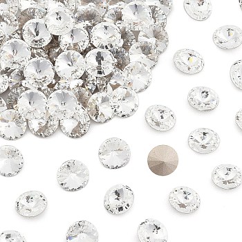 Preciosa&reg MAXIMA Crystal Round Stones, Czech Crystal, Bicone(436 11 177 Rivoli), Dura Foiling, 00030 Crystal, SS47(10.55~10.9mm)