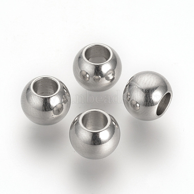 8mm Rondelle Stainless Steel Beads